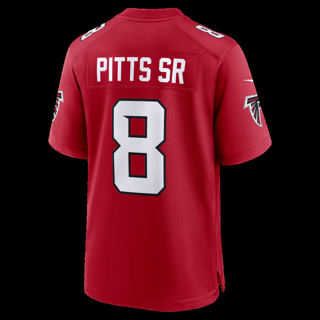 American Football Jersey | A.Falcons #8 Kyle Pitts Sr. Red Game Stitched Football American Jersey - image 1