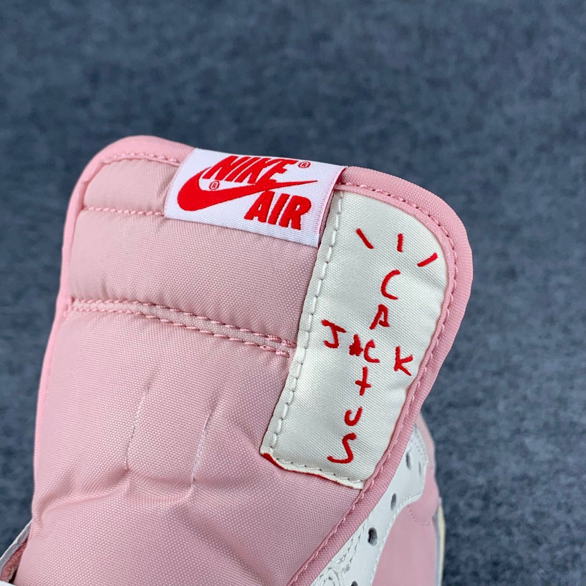 (Custom) Travis Scott x Air Jordan 1 Low OG SP Sneakers 'Sail Shy Pink' - product view 10