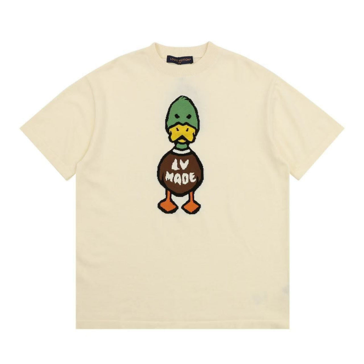 LV x Nigo Intarsia Jacquard Duck T-Shirt 'Cream' - product view 1