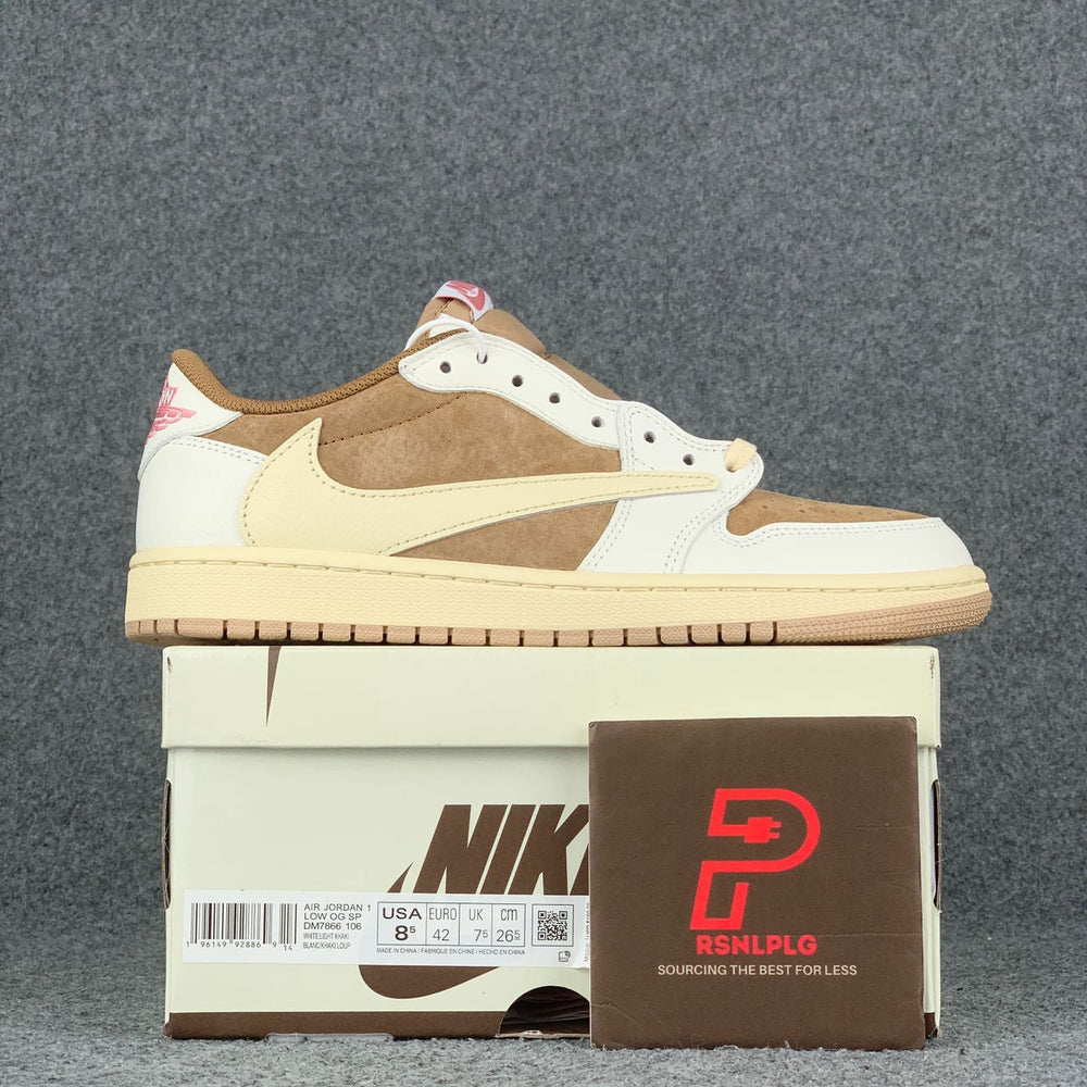 (Custom) Air Jordan 1 Low Sneakers 'Wheatwave' - product view 1