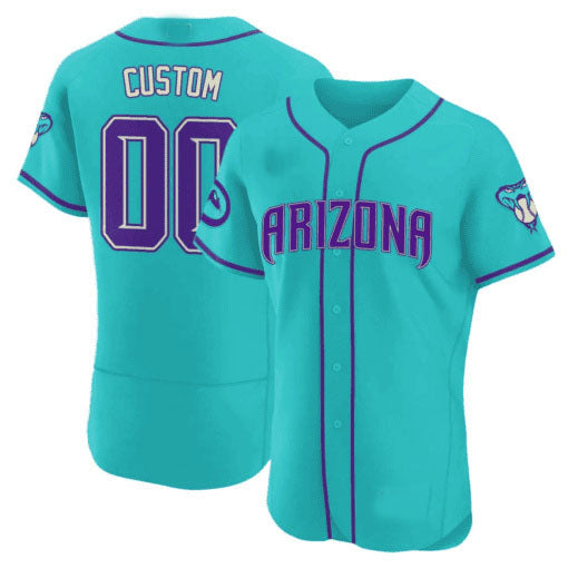 Baseball Jersey | Arizona Diamondbacks 2024 Teal Purple Custom Jersey â€?Teal - image 1