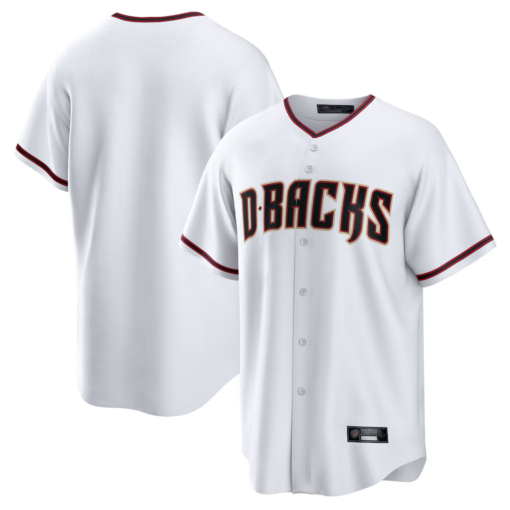 Baseball Jersey | Arizona Diamondbacks White Home Game Blank Player Stitched - image 1