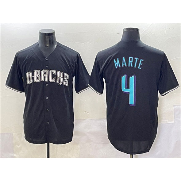 Baseball Jersey | Arizona Diamondbacks #4 Ketel Marte Black Stitched - image 1