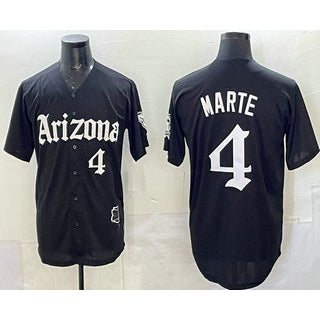 Baseball Jersey | Arizona Diamondbacks #4 Ketel Marte Black Limited Stitched - image 1