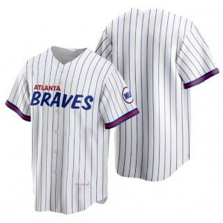 Baseball Jersey | Atlanta Braves Blank 2021 White City Connect Stitched - image 1