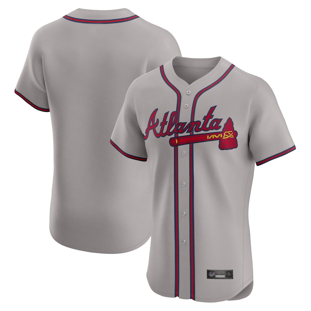 Baseball Jersey | Atlanta Braves Gray Limited Home Game Blank Player Stitched - image 1