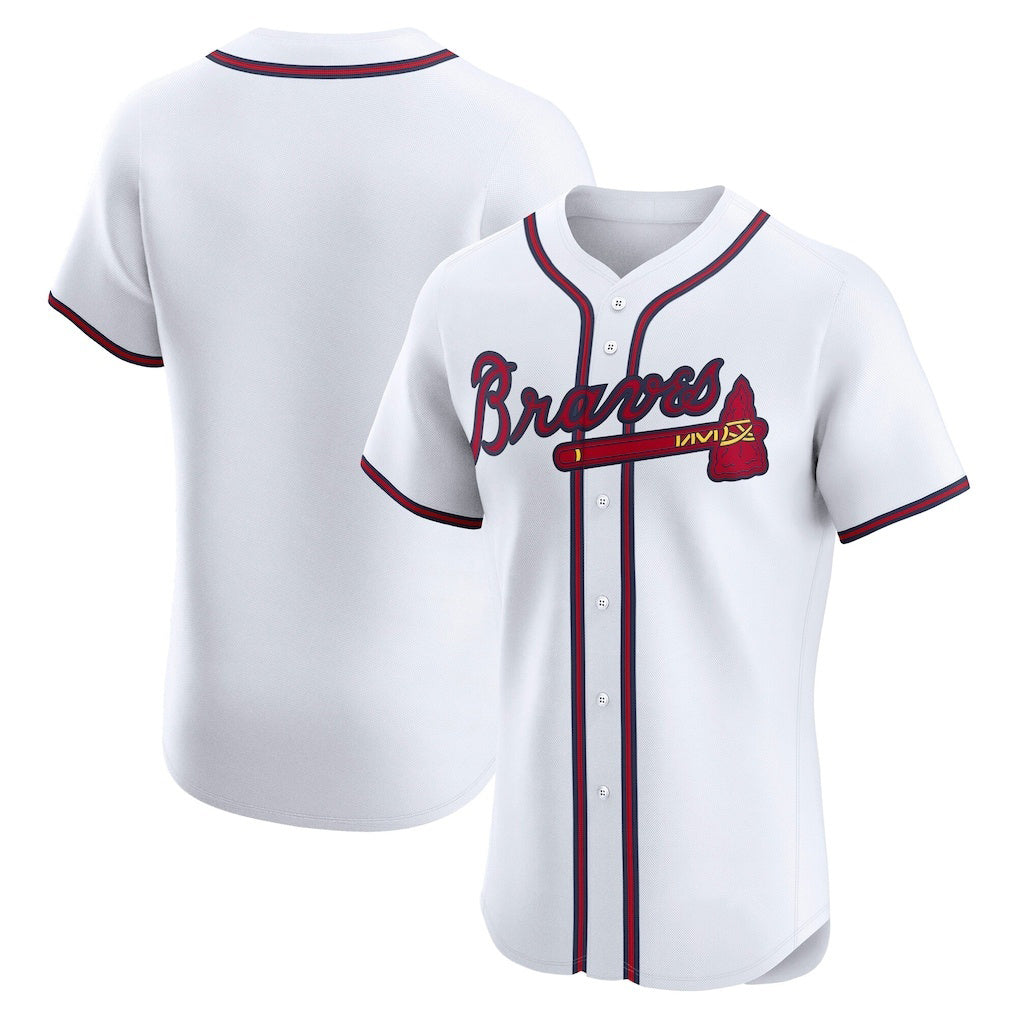 Baseball Jersey | Atlanta Braves White Home - image 1
