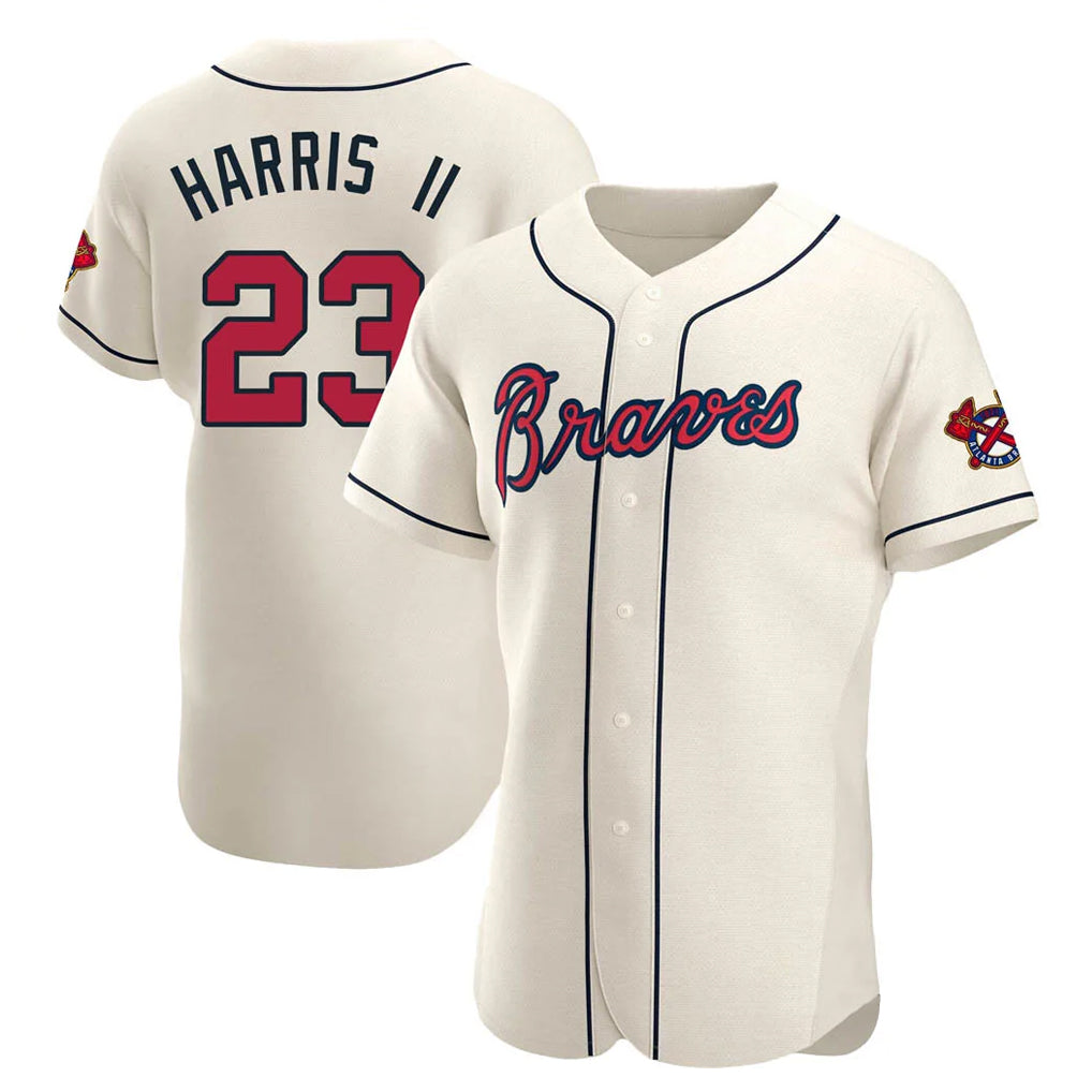 Baseball Jersey | Atlanta Braves #23 Michael Harris II Player Cream Limited Home Game Stitched - image 1