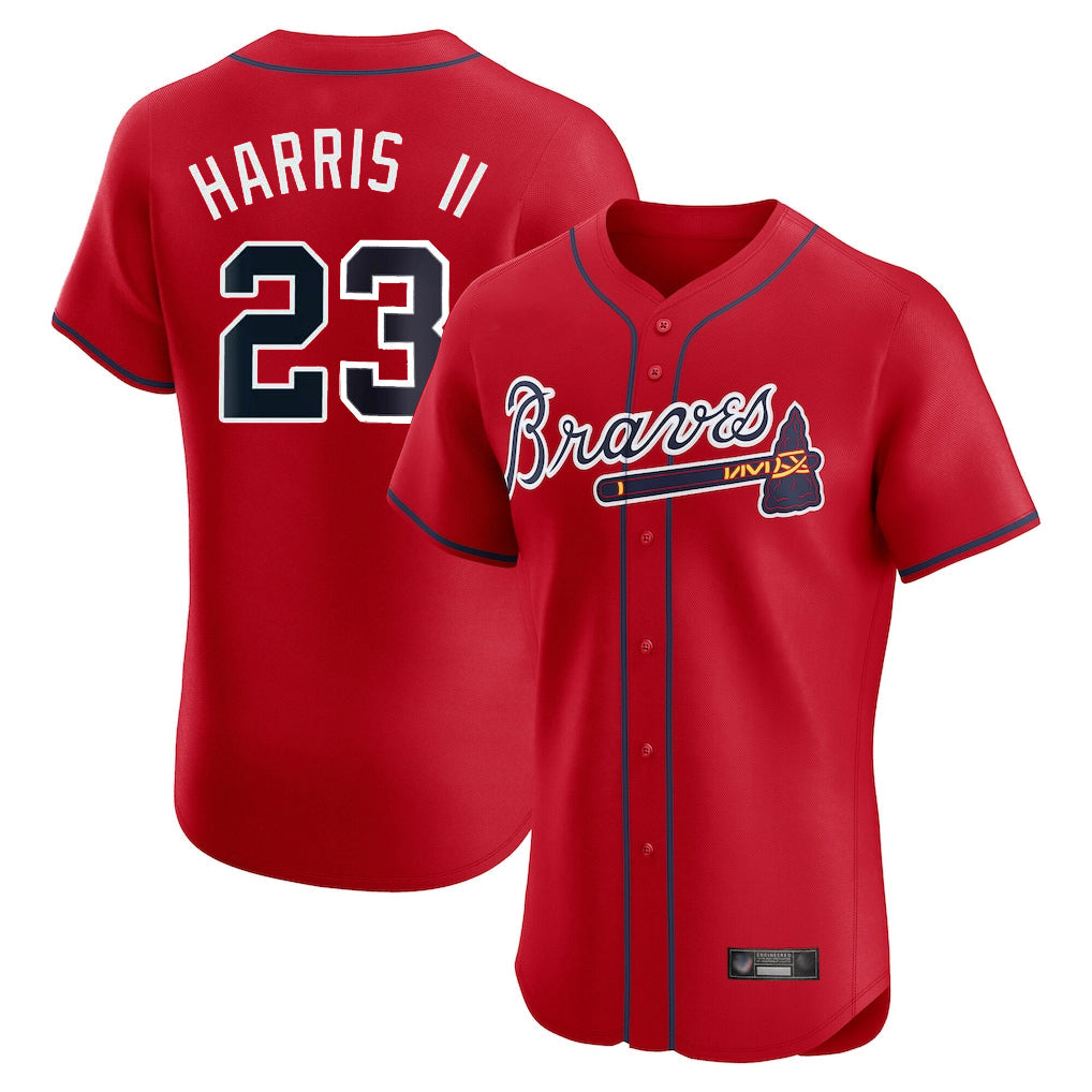 Baseball Jersey | Atlanta Braves #23 Michael Harris II Player Red Limited Home Game Stitched - image 1