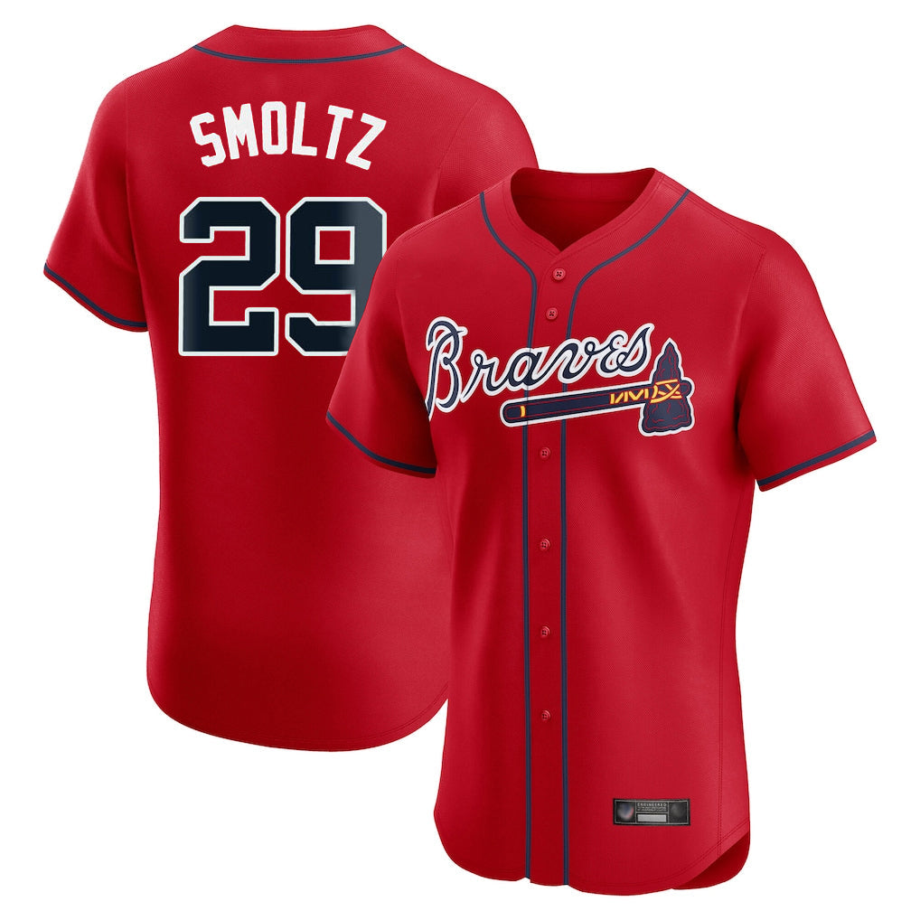 Baseball Jersey | Atlanta Braves #29 John Smoltz Player Red Limited Home Game Stitched - image 1