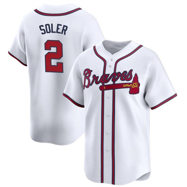 Baseball Jersey | Atlanta Braves #2 Jorge Soler White 2024 Home Limited Stitched - image 1