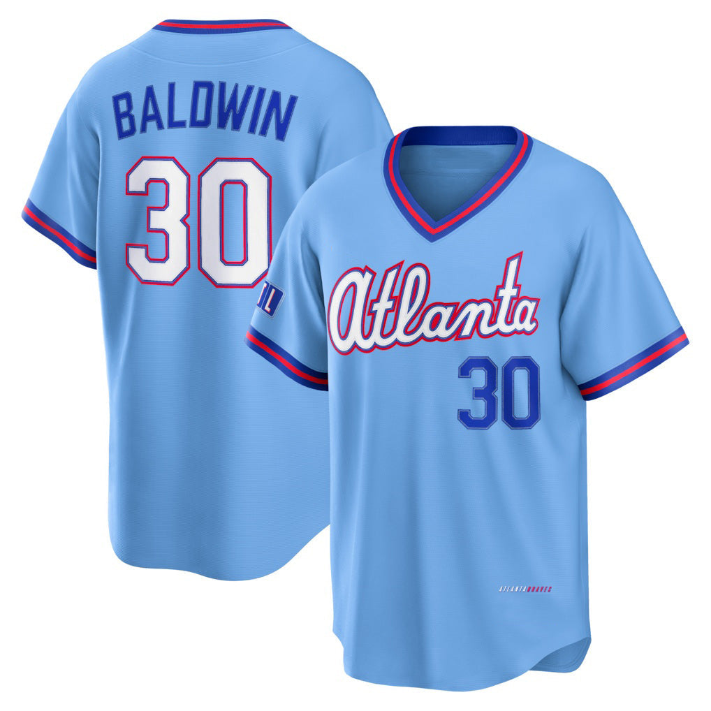Baseball Jersey | Atlanta Braves #30 Drake Baldwin Powder Blue 2026 City Connect Stadium - image 1