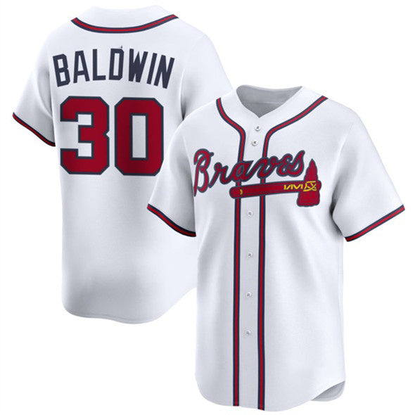 Baseball Jersey | Atlanta Braves #30 Drake Baldwin White 2025 Home Limited Stitched - image 1