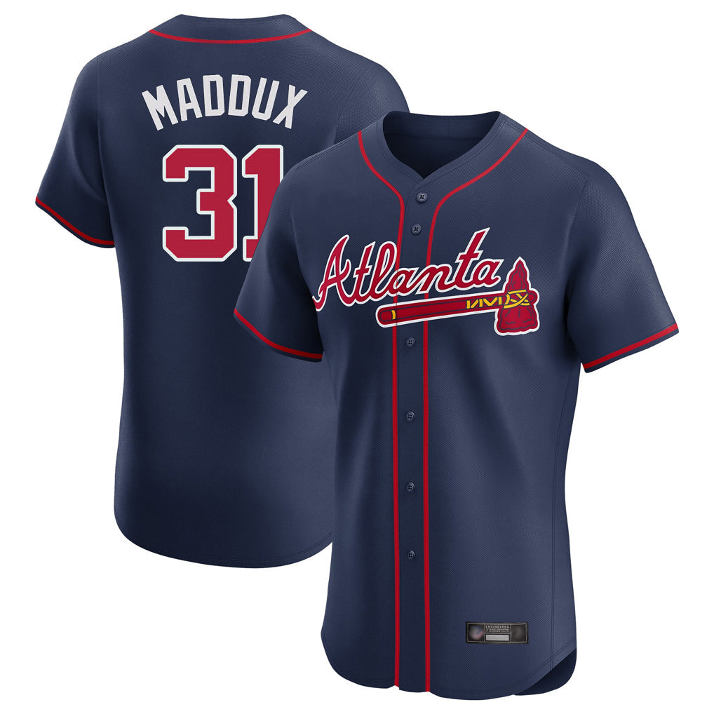 Baseball Jersey | Atlanta Braves #31 Greg Maddux Player Navy Limited Home Game Stitched - image 1