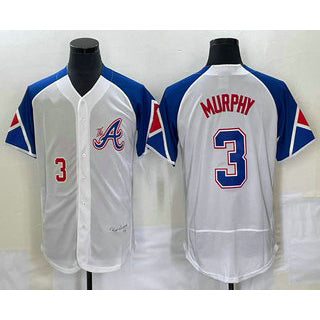 Baseball Jersey | Atlanta Braves #3 Dale Murphy Number White 2023 City Connect Stitched - image 1
