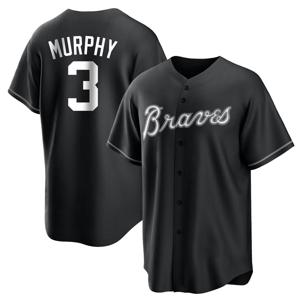 Baseball Jersey | Atlanta Braves #3 Dale Murphy Player Black Home Game Stitched - image 1