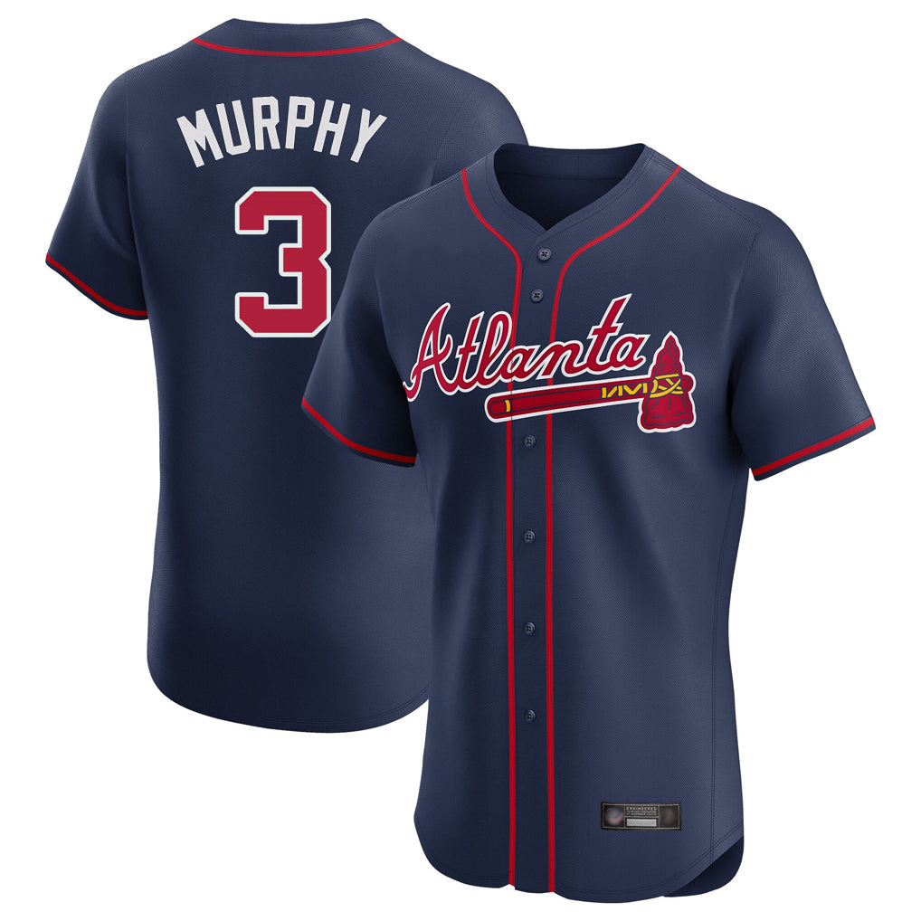 Baseball Jersey | Atlanta Braves #3 Dale Murphy Player Navy Limited Home Game Stitched - image 1