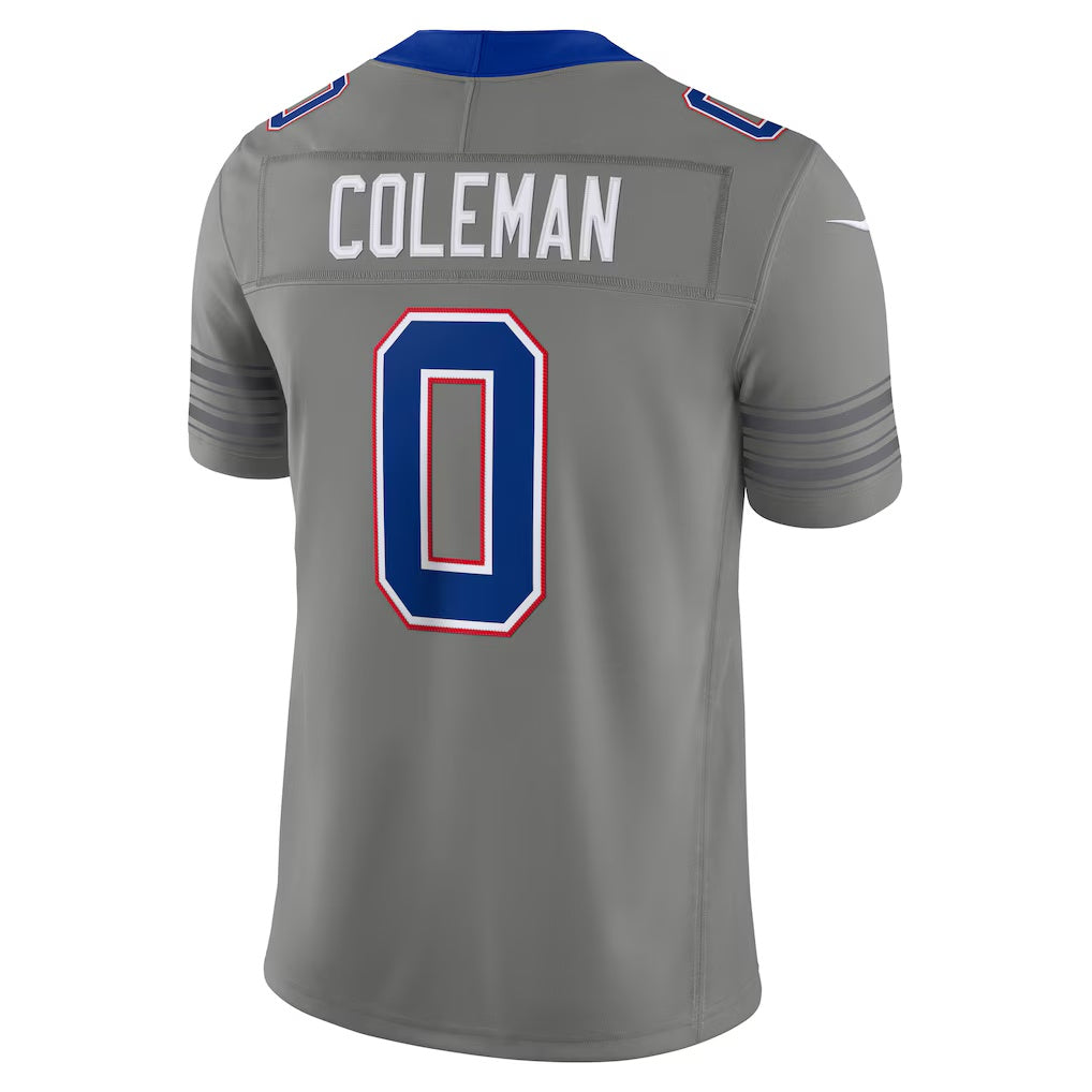 American Football Jersey | B.Bills #0 Keon Coleman Gray Nickel City Vapor F.U.S.E. Stitched Limited - image 1