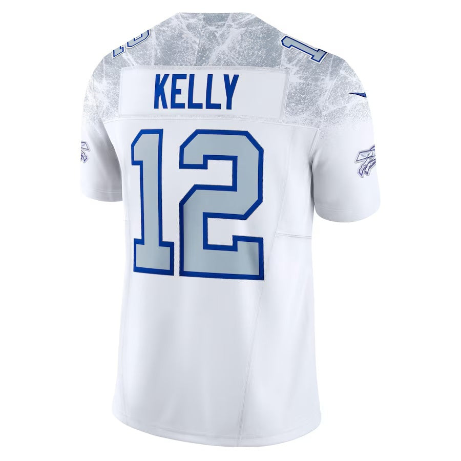 American Football Jersey | B.Bills #12 Jim Kelly 2025 Rivalries Collection Retired Player Limited Jersey - White - image 1