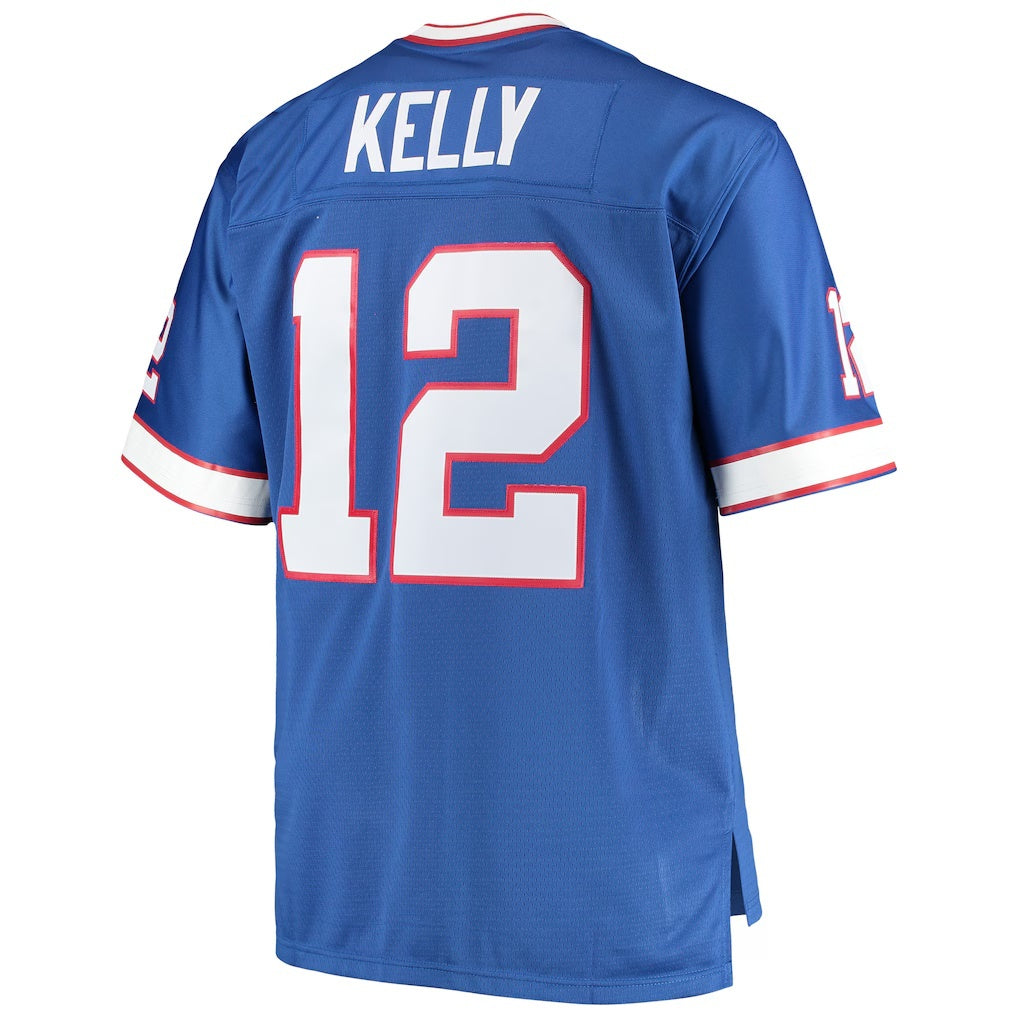 American Football Jersey | B.Bills #12 Jim Kelly Royal Big & Tall Retired Player Replica Stitched Football American Jersey - image 1