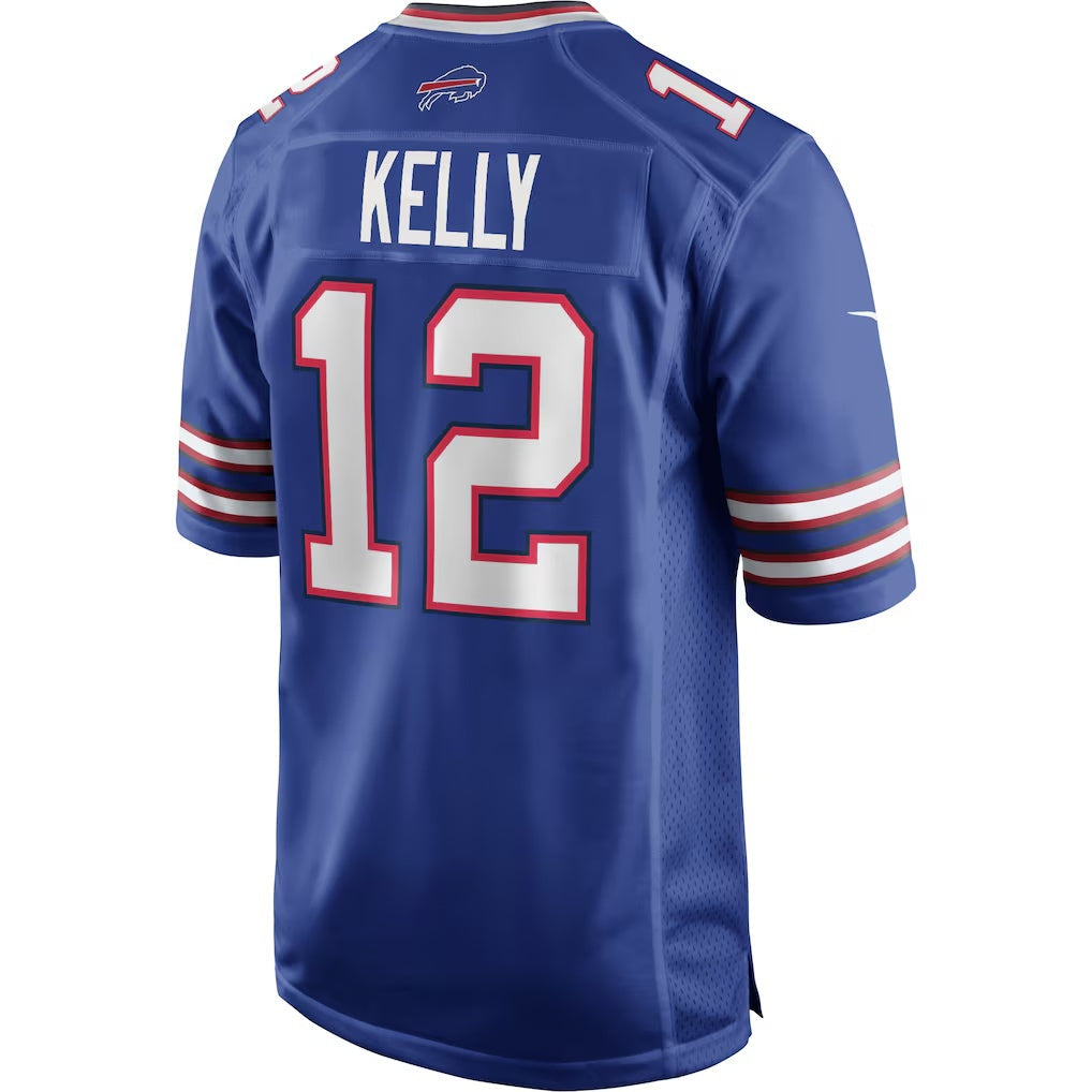 American Football Jersey | B.Bills #12 Jim Kelly Royal Game Retired Player Stitched Football American Jersey - image 1