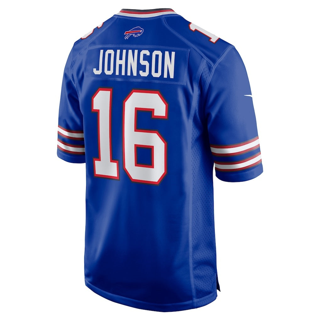 American Football Jersey | B.Bills #16 Xavier Johnson Royal Game Stitched Football American Jersey - image 1