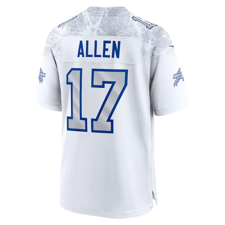 American Football Jersey | B.Bills #17 Josh Allen 2025 Rivalries Collection Game Jersey - White - image 1