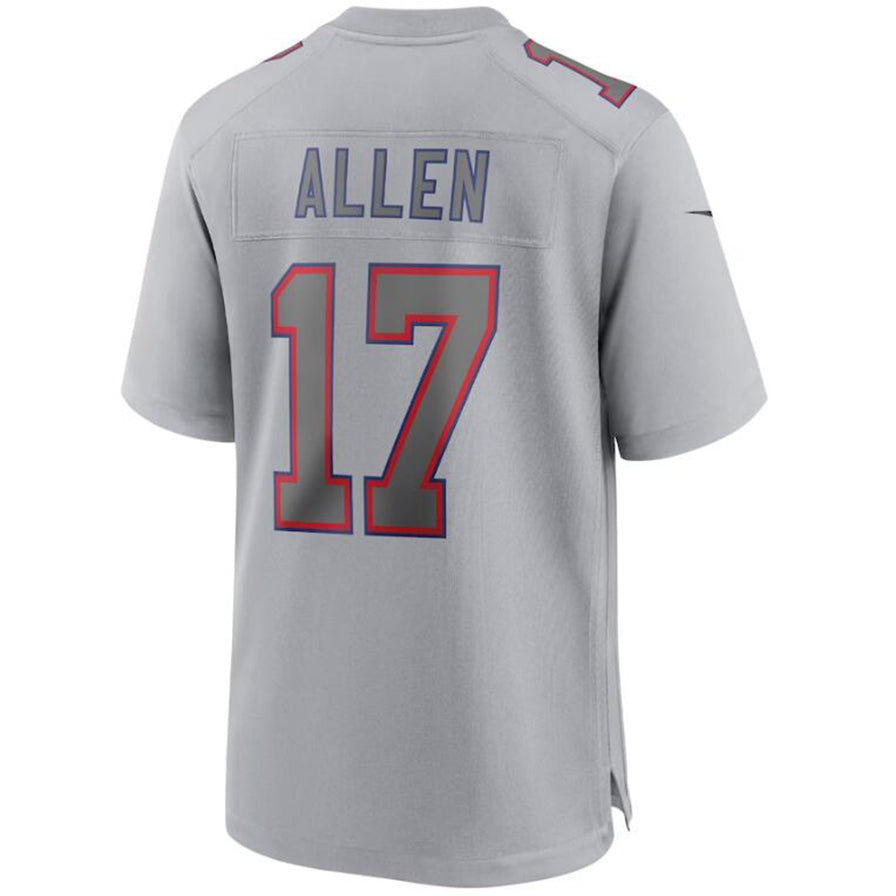 American Football Jersey | B.Bills #17 Josh Allen Gray Player Game Replica Fashion Football Jerseys - image 1