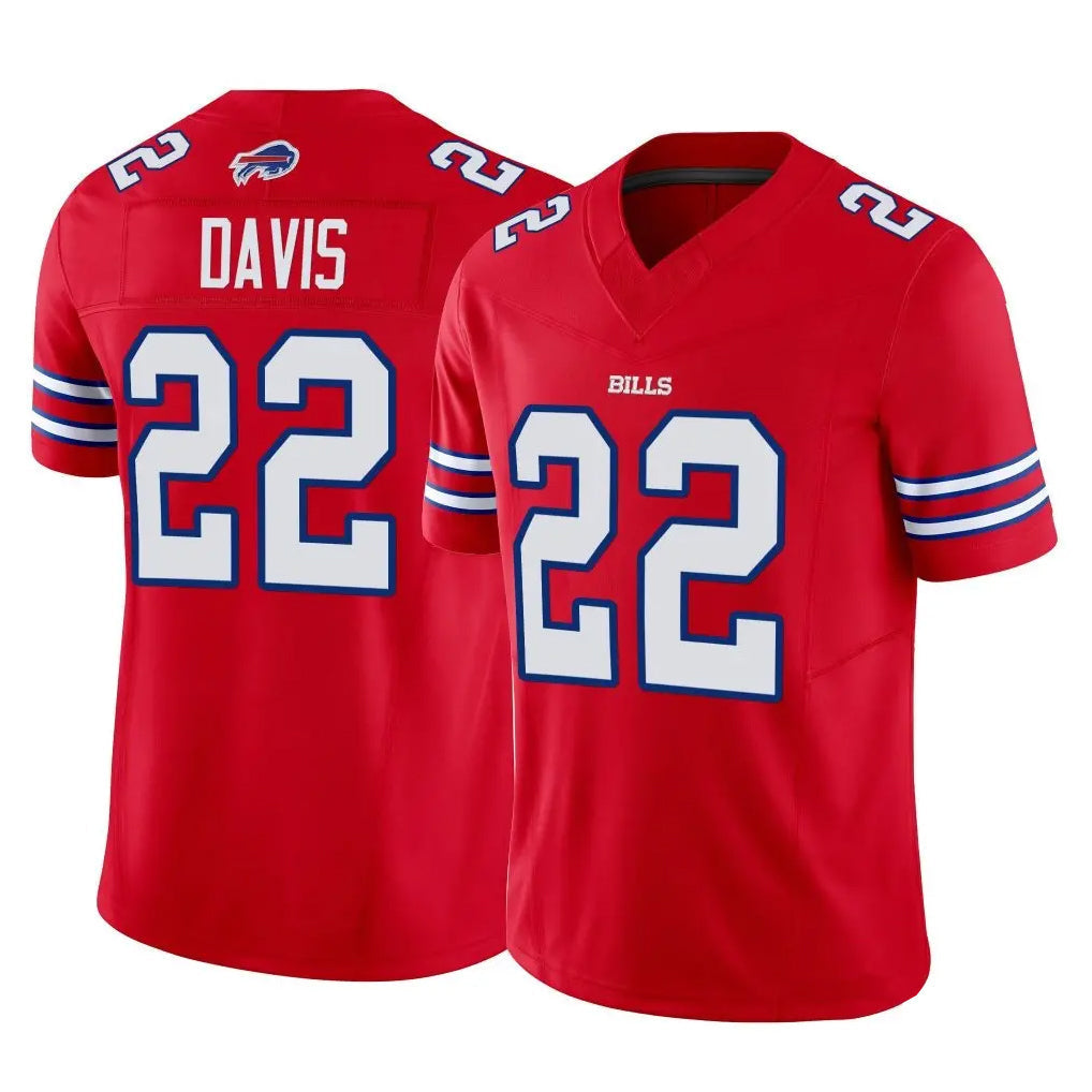 American Football Jersey | B.Bills #22 Ray Davis Player Red Vapor F.U.S.E. Limited Football Jerseys - image 1