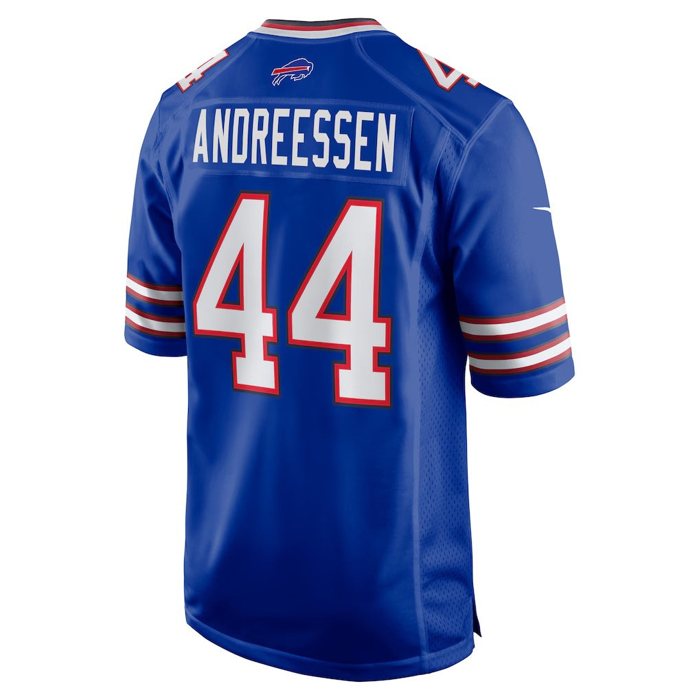 American Football Jersey | B.Bills #44 Joe Andreessen Royal Game Stitched Football American Jersey - image 1