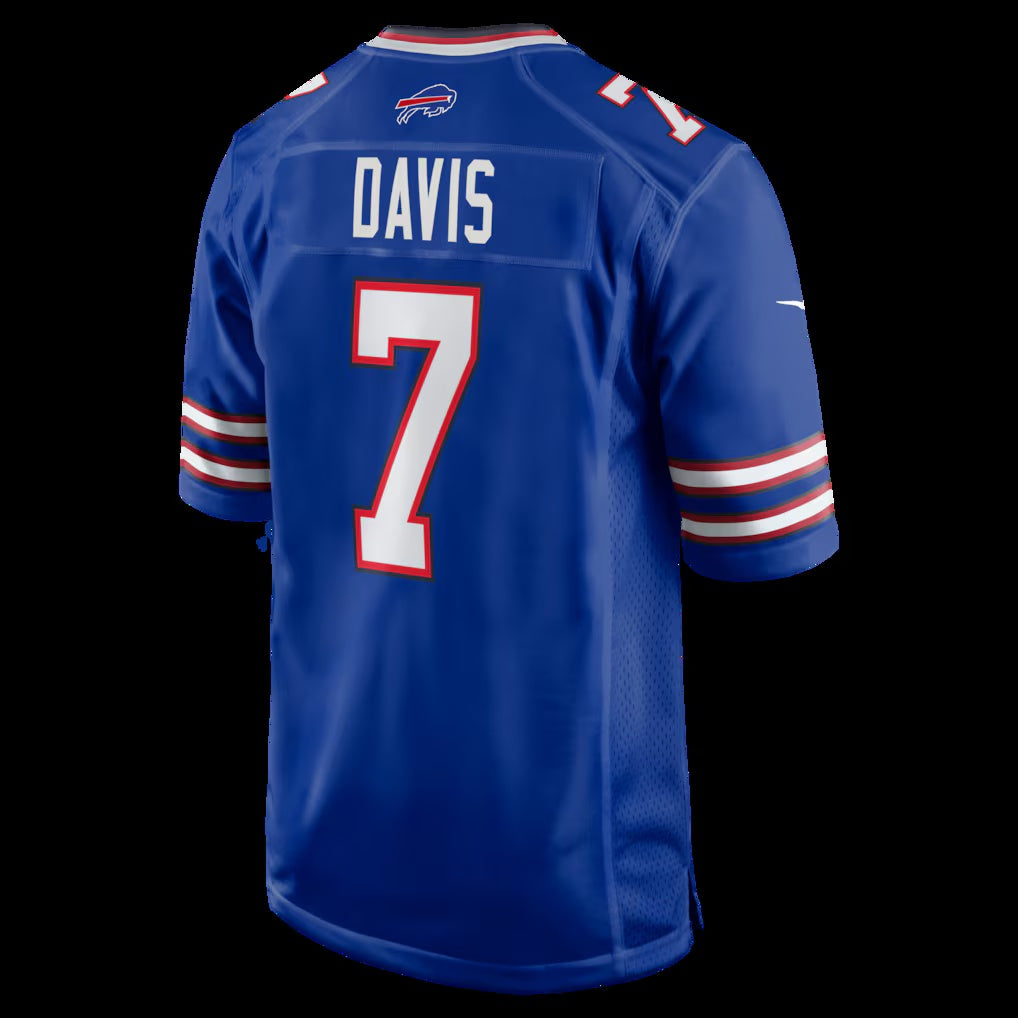 American Football Jersey | B.Bills #7 Ray Davis Royal Team Game Stitched Football American Jersey - image 1