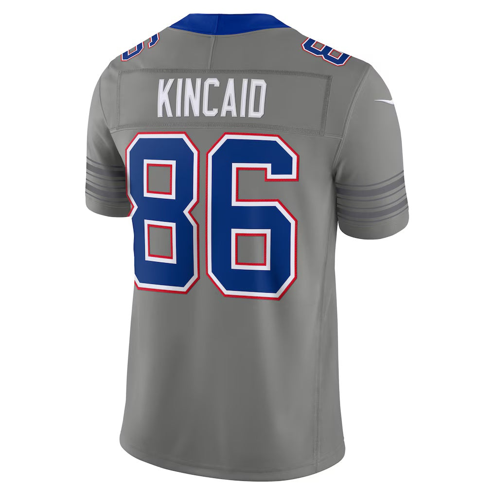 American Football Jersey | B.Bills #86 Dalton Kincaid Gray Nickel City Vapor F.U.S.E. Stitched Limited - image 1