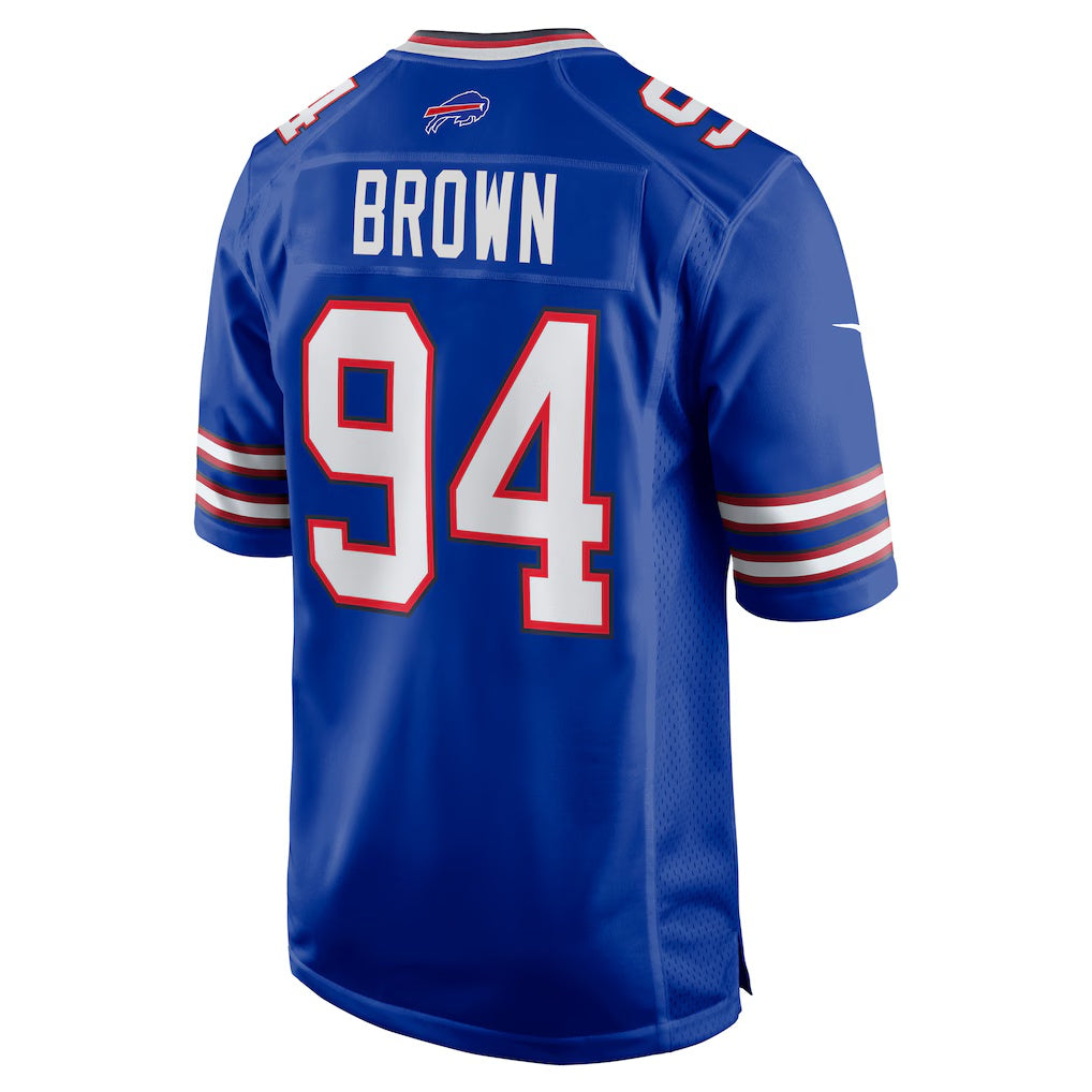 American Football Jersey | B.Bills #94 Andrew Brown Royal Game Stitched Football American Jersey - image 1