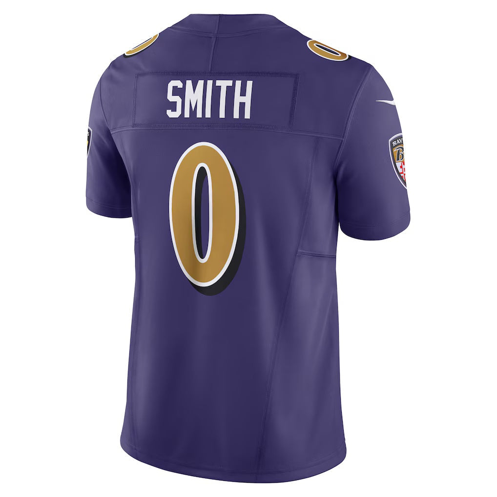 American Football Jersey | B.Ravens #0 Roquan Smith Purple Alternate 2 Vapor F.U.S.E. Limited Stitched Football American Jersey - image 1
