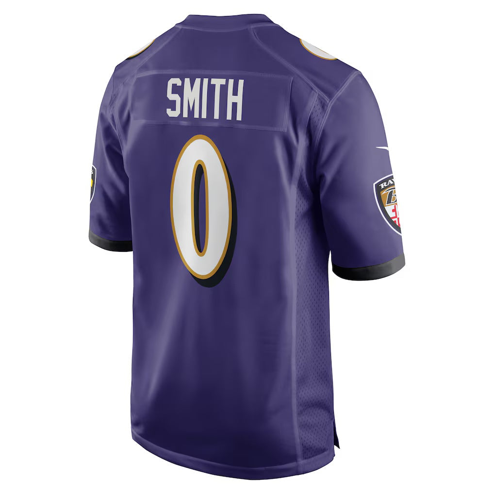 American Football Jersey | B.Ravens #0 Roquan Smith Purple Team Game Stitched Football American Jersey - image 1