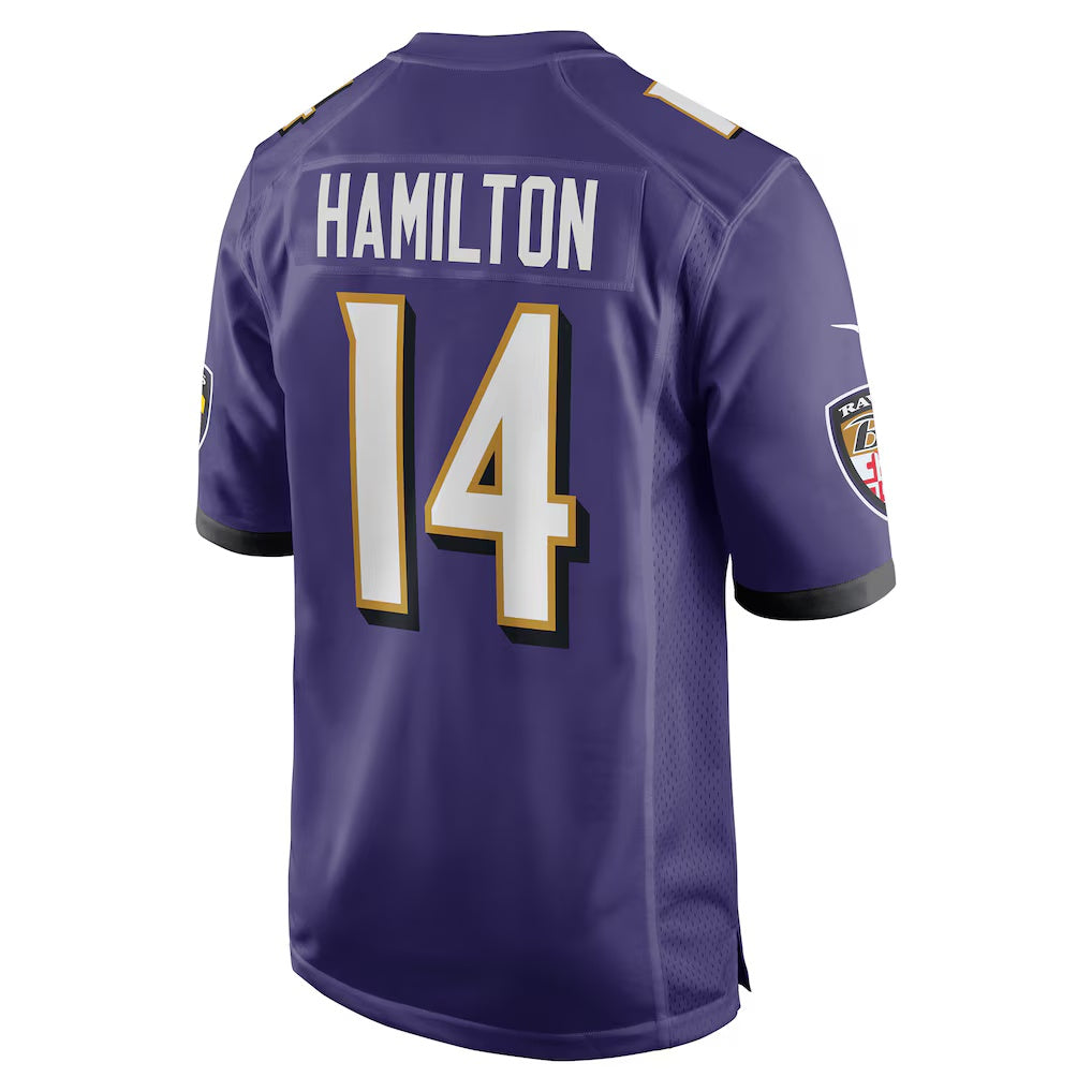 American Football Jersey | B.Ravens #14 Kyle Hamilton Purple Player Game Stitched Football American Jersey - image 1
