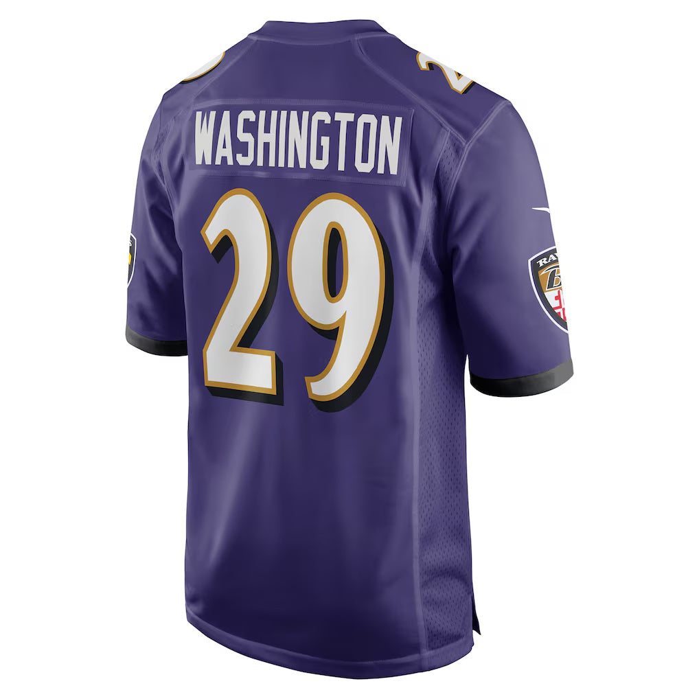 American Football Jersey | B.Ravens #29 Ar'Darius Washington Purple Player Game Stitched Football American Jersey - image 1