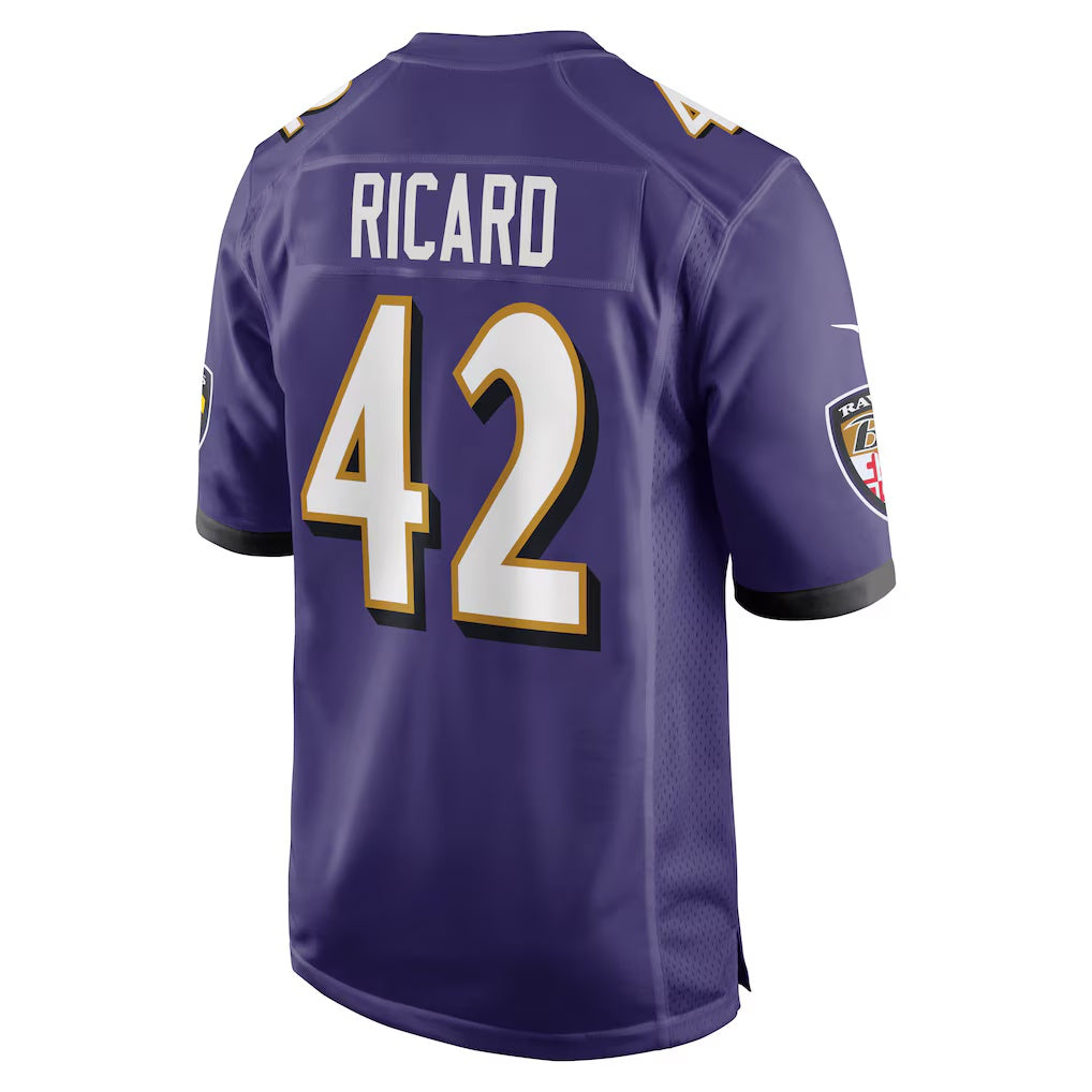 American Football Jersey | B.Ravens #42 Patrick Ricard Purple Game Stitched Football American Jersey - image 1