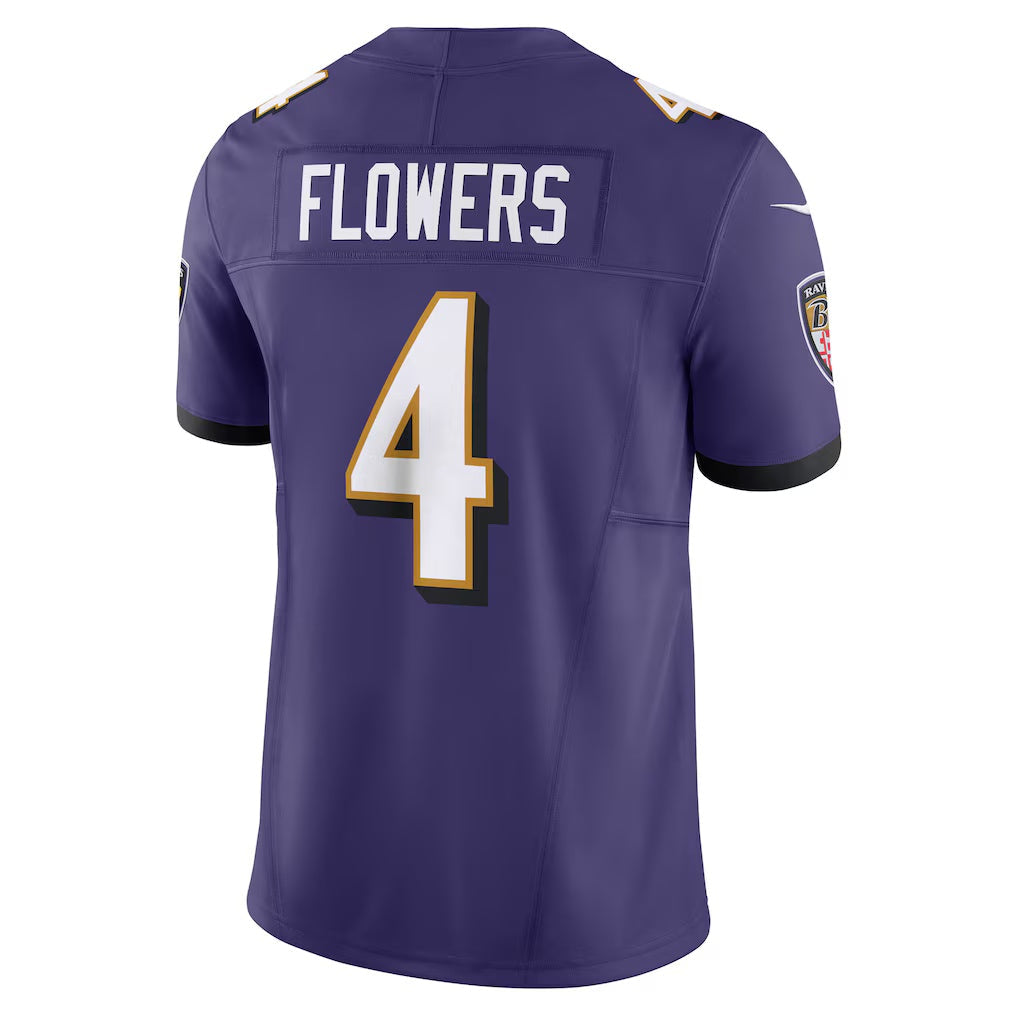 American Football Jersey | B.Ravens #4 Zay Flowers Purple Vapor F.U.S.E. Limited Stitched Football American Jersey - image 1