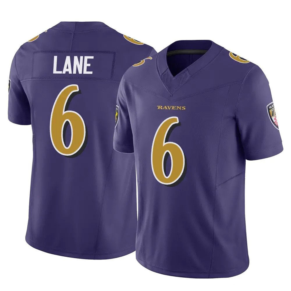 American Football Jersey | B.Ravens #6 Ja'Kobi Lane Purple Vapor F.U.S.E. Limited Stitched American Football Jerseys - image 1