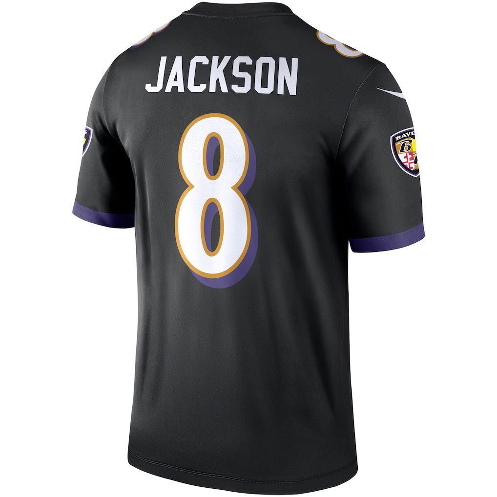 American Football Jersey | B.Ravens #8 Lamar Jackson Black Legend Player Performance Top Stitched Football American Jersey - image 1
