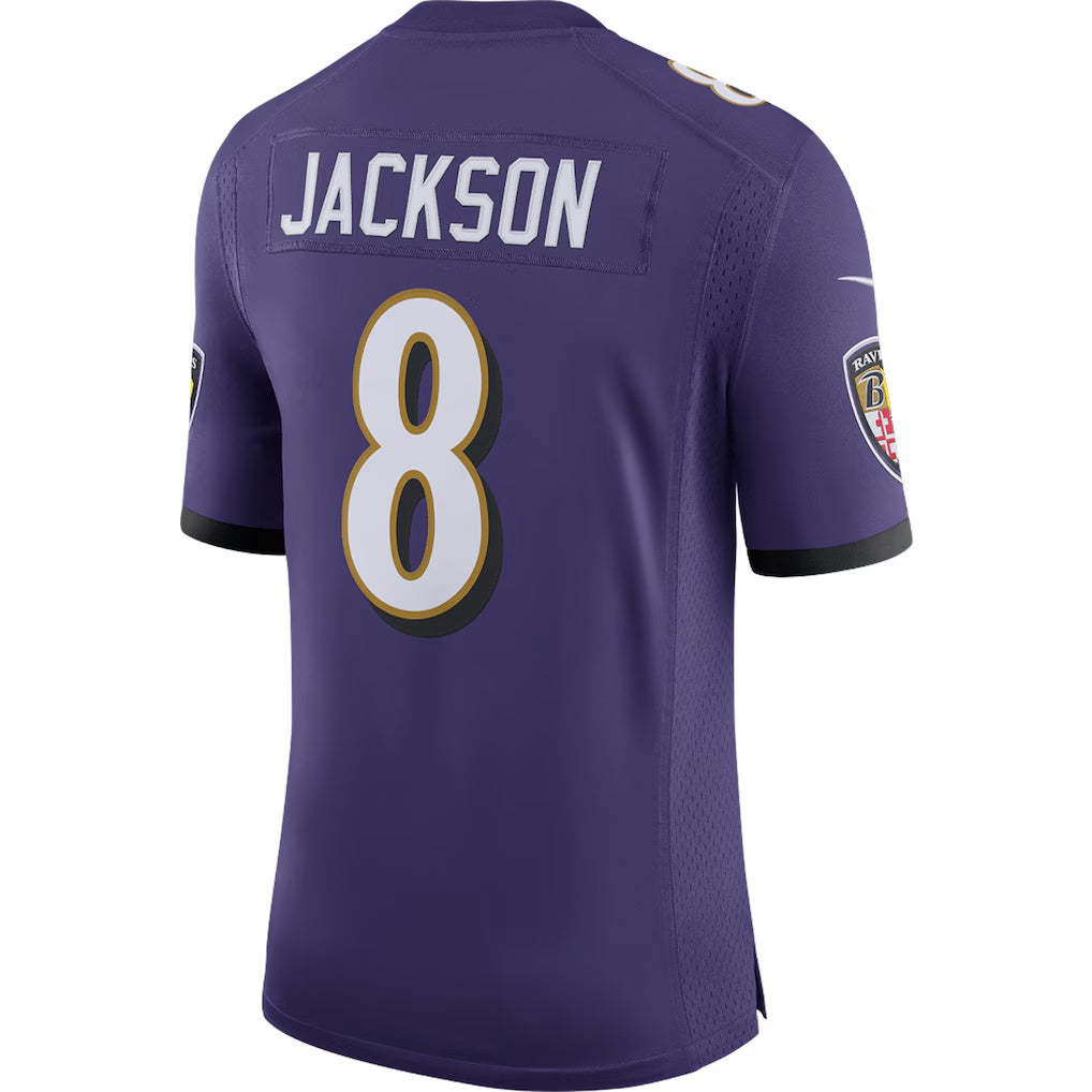 American Football Jersey | B.Ravens #8 Lamar Jackson Purple Speed Machine Limited Stitched Football American Jersey - image 1
