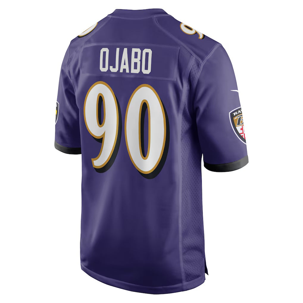 American Football Jersey | B.Ravens #90 David Ojabo Purple Player Game Stitched Football American Jersey - image 1