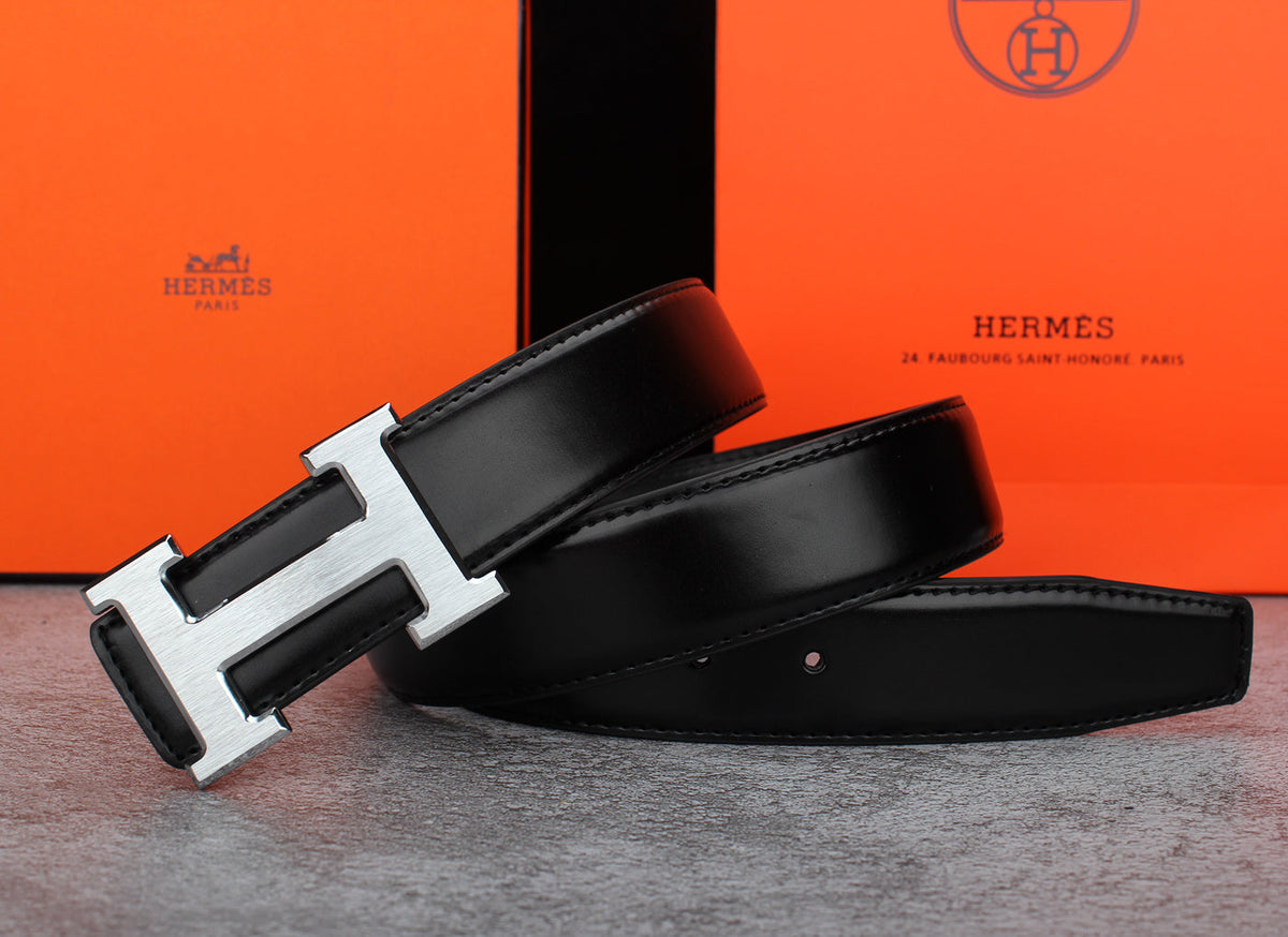 2 Colors Classic Buckle Leather Belt - product view 3