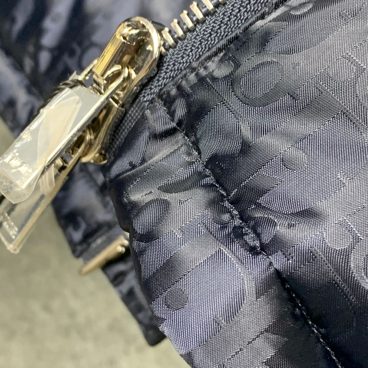 Dior Oblique Motif Down Jacket in Navy Technical Jacquard - product view 5
