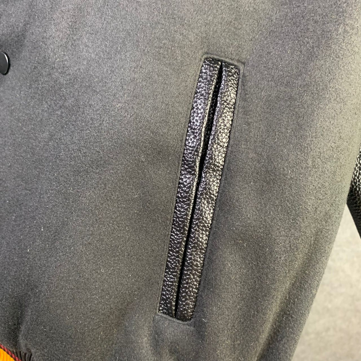Stussy 40th Anniversary Varsity Jacket 'Black' - product view 5