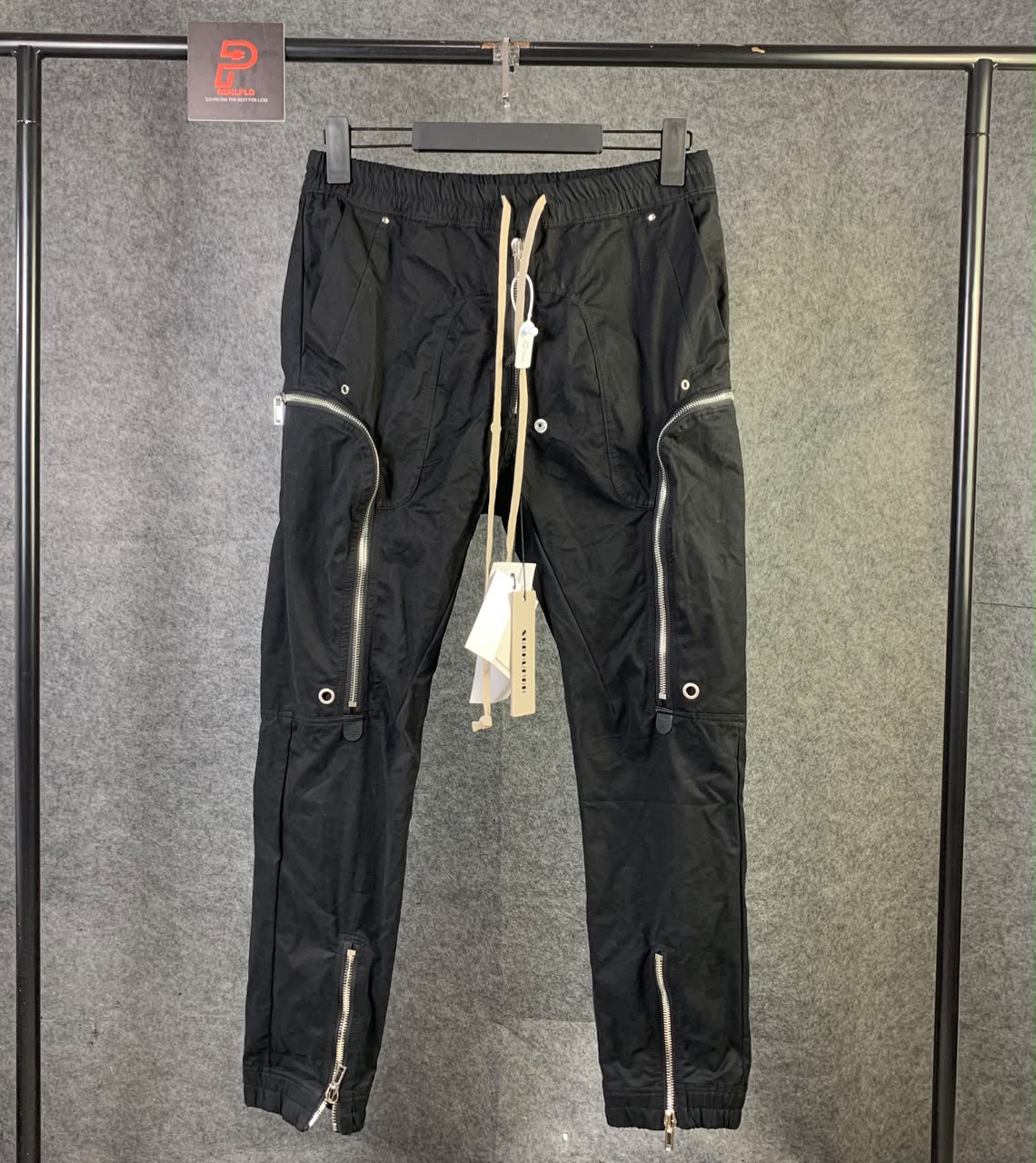 Rick Owens Bauhaus Cargo Pants 'Black' - product view 1