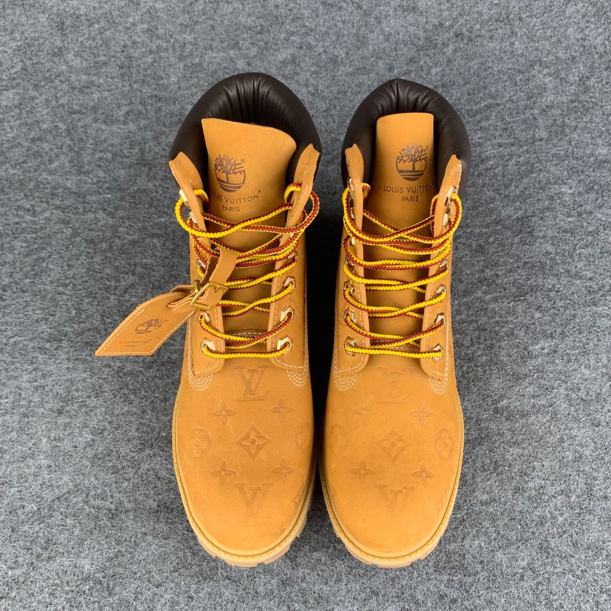 Timberland LV x 6 Inch Ankle Boot 'Embossed Monogram Wheat' - product view 2
