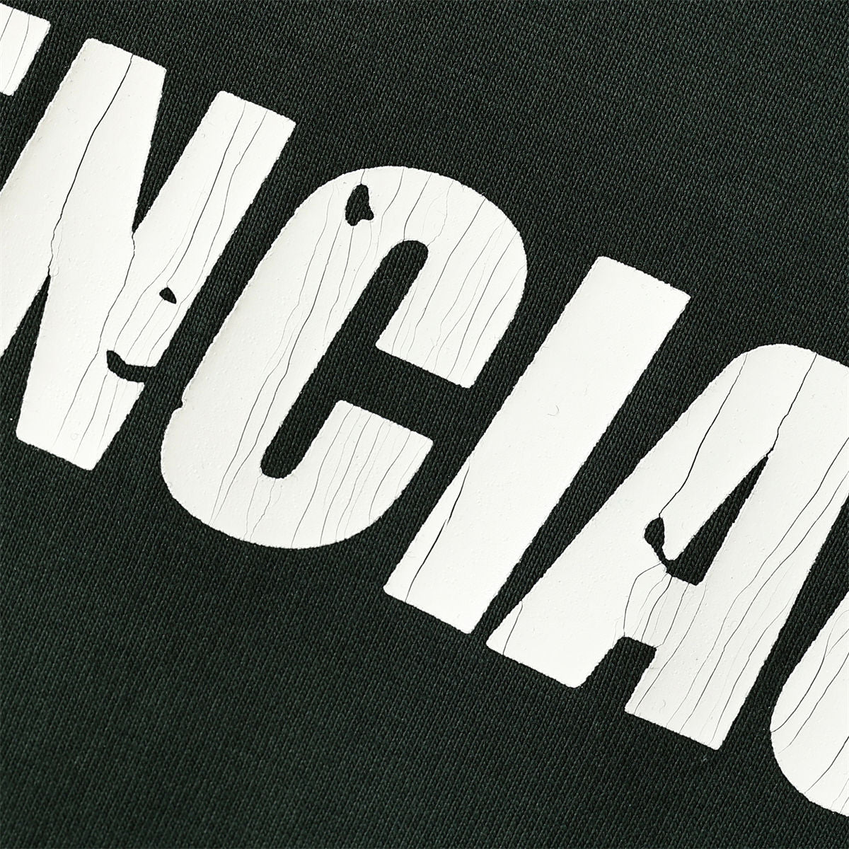 Balenciaga Caps Destroyed Flatground T-Shirt in Green - product view 6