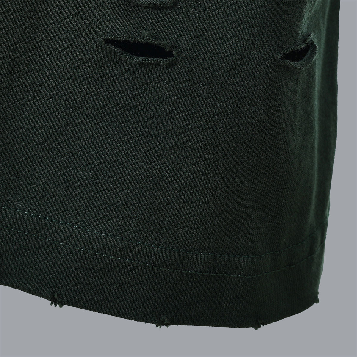 Balenciaga Caps Destroyed Flatground T-Shirt in Green - product view 9